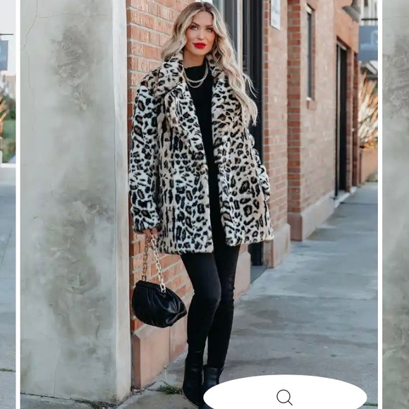 NWT EN CRÉME LADIES NIGHT POCKETED FAUX FUR COAT 🐆, Sz.S, BNWT - Picture 2 of 10